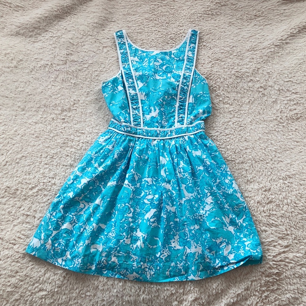 Lilly Pulitzer Blue Patterned Dress